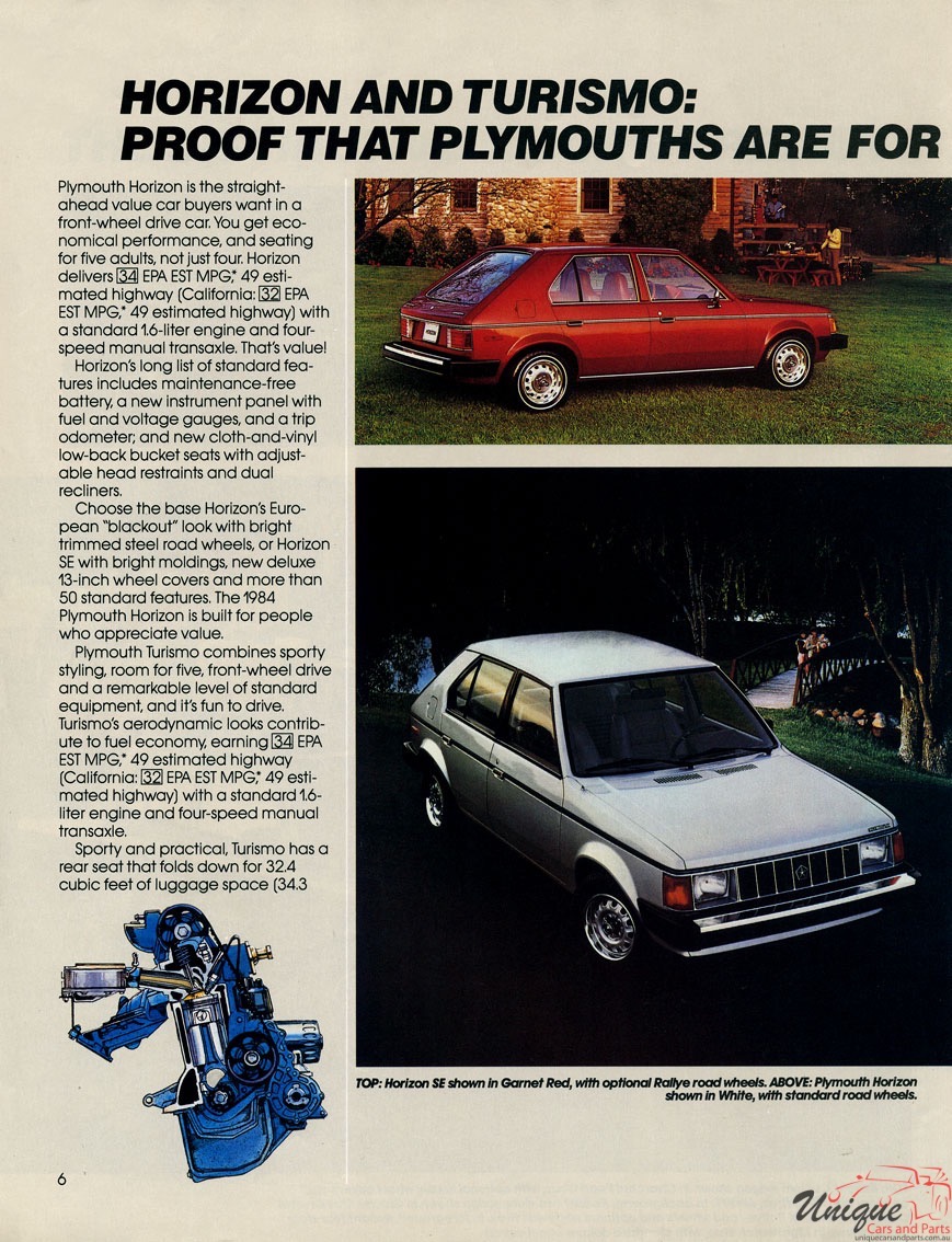 1984 Plymouth Full-Line Brochure Page 3